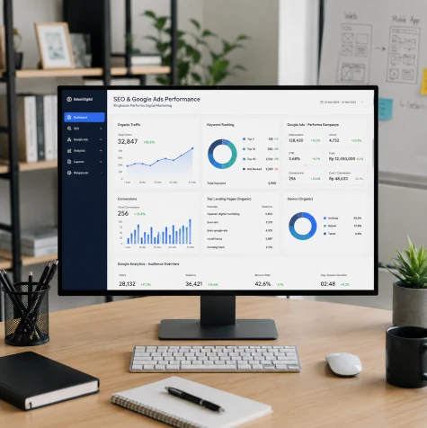 Spesialis Incubusholic Webdev menganalisis dashboard performa digital