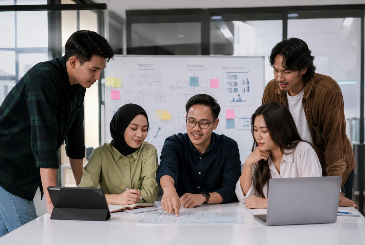 Tim Incubusholic Webdev menyusun strategi pengembangan solusi digital