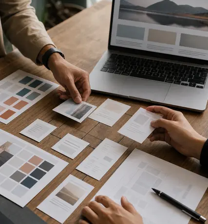 Proses penyusunan struktur dan wireframe website company profile